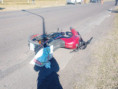 Siniestro vial en Santa Lucía: un ciclista resultó herido tras colisionar con una motocicleta